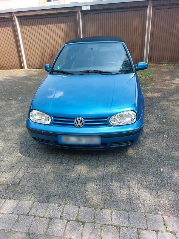 Blau Gebraucht 2000 VW Golf Cabriolet Cabrio | 1.000 € (Superpreis) - Bild 1/4