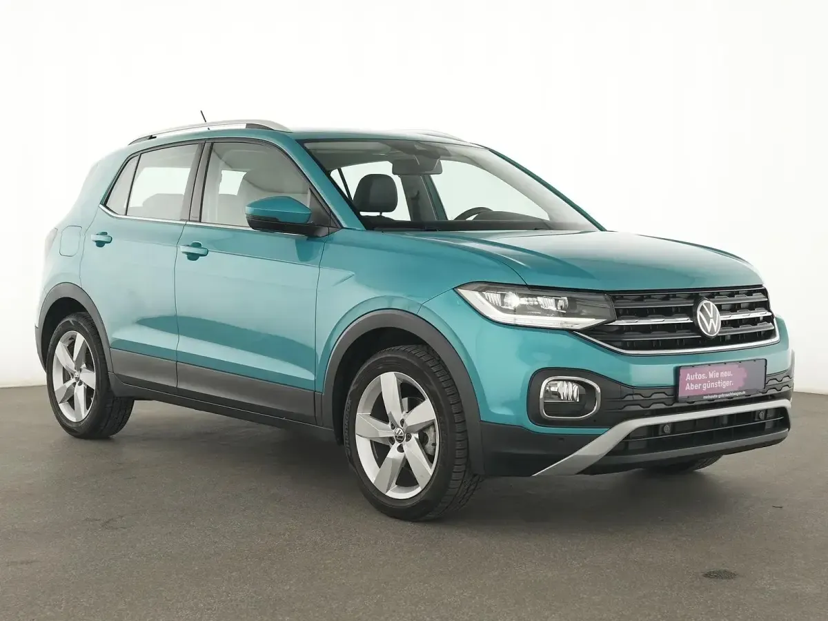Usado VW T-Cross Style 110 CV (80 kW) 2021 Turquesa SUV