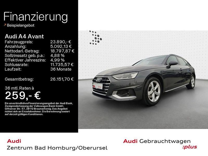 Manhattangrau metallic Gebraucht 2022 Audi A4 Advanced Plus Kombi | 23.890 € (Guter Preis) - Bild 1/4