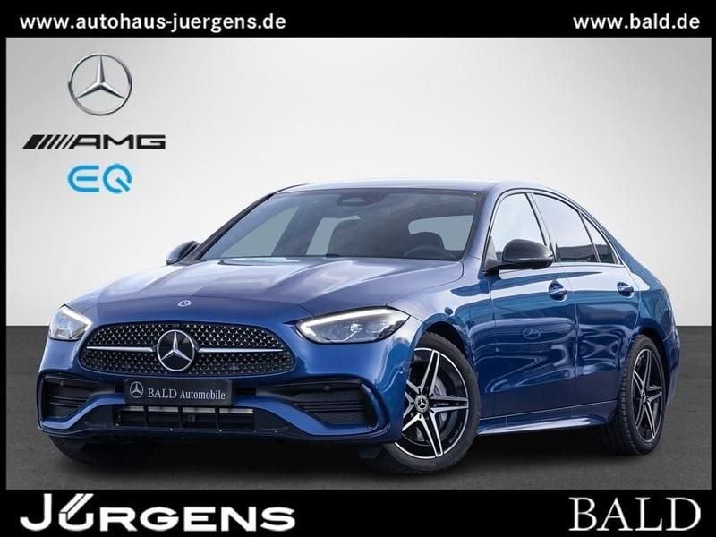 Blau metalliclack spektralblau Gebraucht 2024 Mercedes C200 AMG Limousine | 41.330 € (Fairer Preis) - Bild 1/4