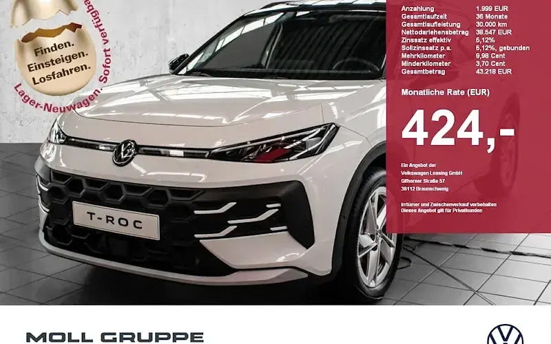 Neu VW T-Roc Cabriolet Life 150 PS (110 kW) 2026 Schwarz SUV