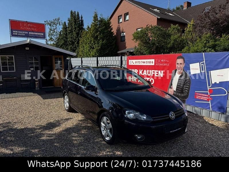 Schwarz Gebraucht 2010 VW Golf VI Comfortline Kombi | 3.850 € - Bild 1/4