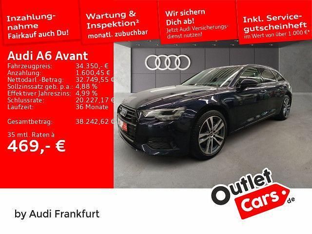 Firmamentblau metallic Gebraucht 2021 Audi A6 Ambiente Kombi | 34.350 € (Fairer Preis) - Bild 1/2