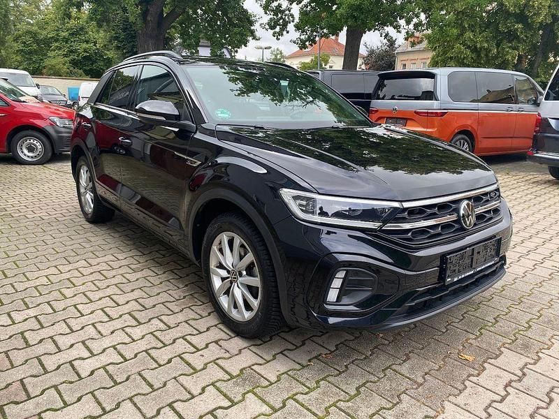 Schwarz Gebraucht 2022 VW T-Roc R-line SUV | 22.790 € (Fairer Preis) - Bild 1/4