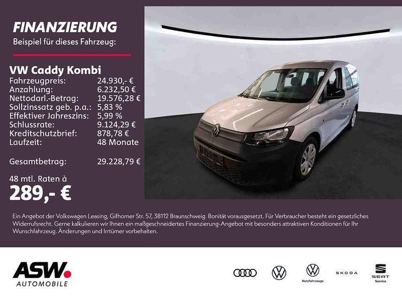 Reflexsilber metallic Gebraucht 2021 VW Caddy Basis Van / Kleinbus | 24.930 € (Etwas zu teuer) - Bild 1/4