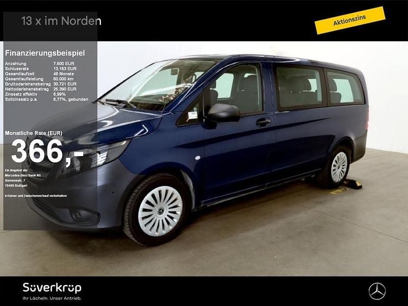 Blau Gebraucht 2021 Mercedes Vito Van / Kleinbus | 31.890 € (Fairer Preis) - Bild 1/4