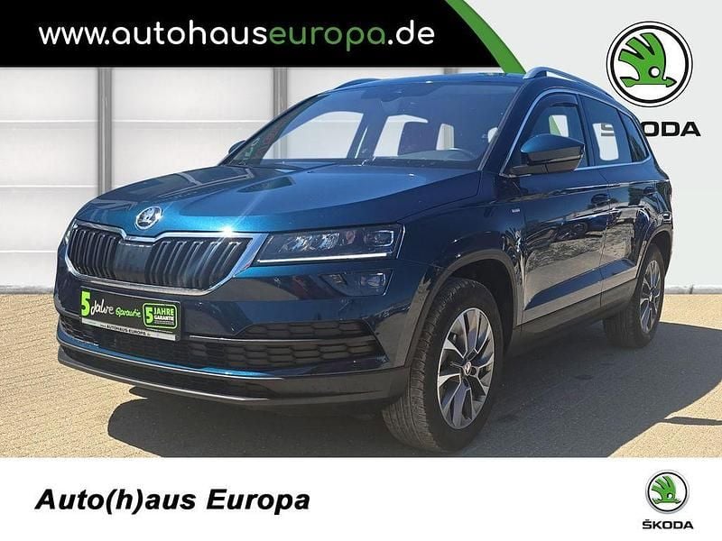 Lavablau metallic Gebraucht 2020 Skoda Karoq Clever SUV | 22.450 € (Guter Preis) - Bild 1/4