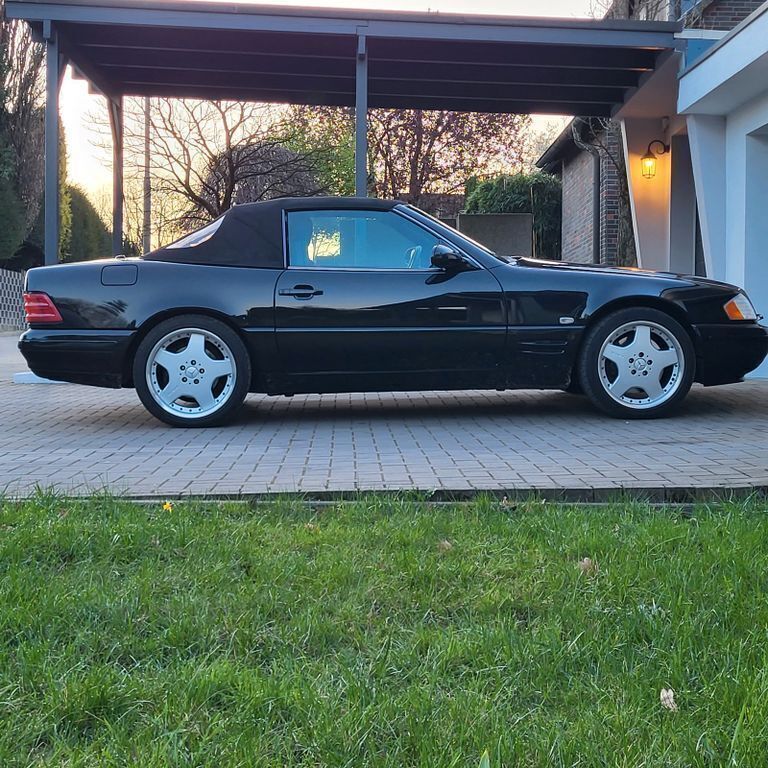 Schwarz Gebraucht 2001 Mercedes SL320 AMG Cabrio | 20.900 € (Superpreis) - Bild 1/4