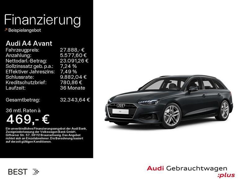 Manhattangrau metallic (metallic) Gebraucht 2023 Audi A4 Performance Kombi | 27.888 € (Guter Preis) - Bild 1/4