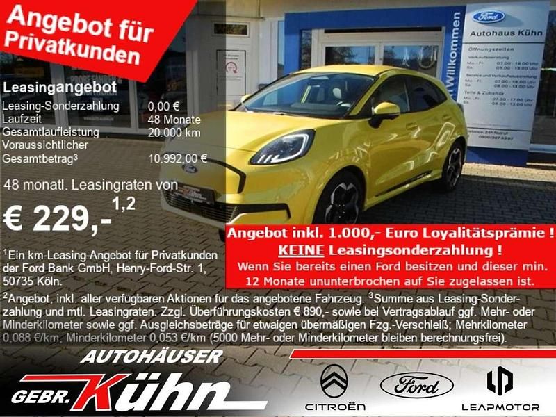 Electric yellow metallic Neu 2025 Ford Puma Gen-E Premium SUV | 29.390 € (Superpreis) - Bild 1/2
