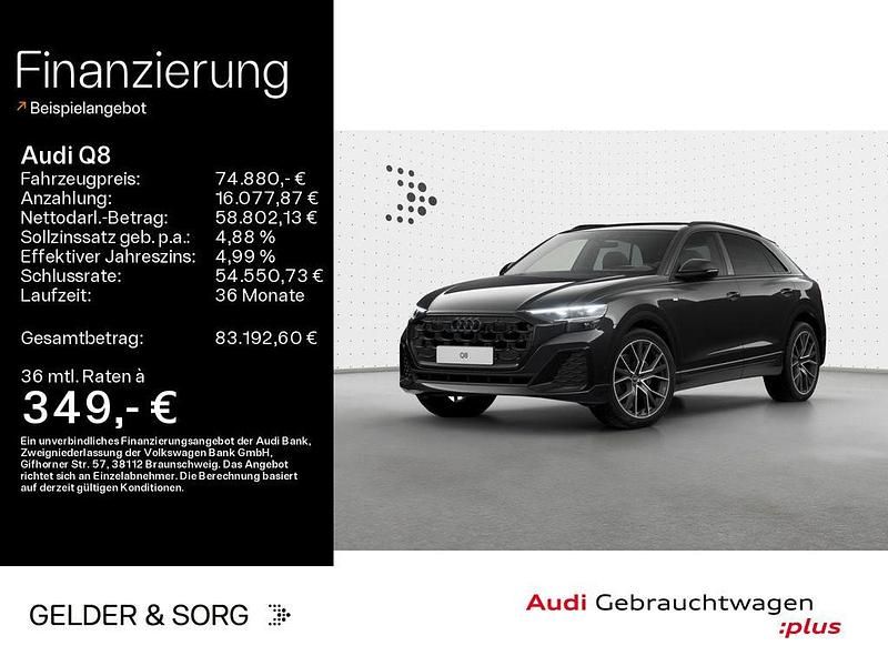Mythosschwarz metallic Gebraucht 2025 Audi Q8 Ambiente SUV | 74.880 € (Fairer Preis) - Bild 1/4