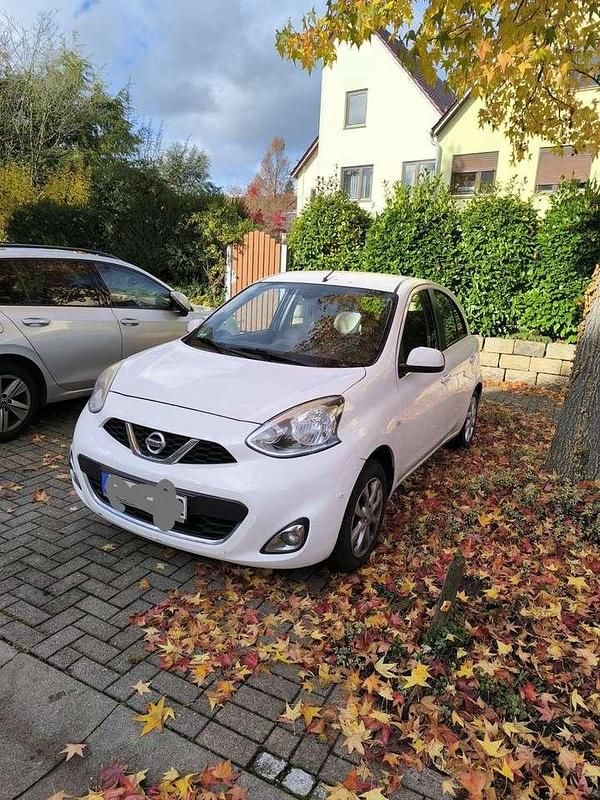 Weiß Gebraucht 2014 Nissan Micra Acenta Kleinwagen | 2.999 € (Superpreis) - Bild 1/4