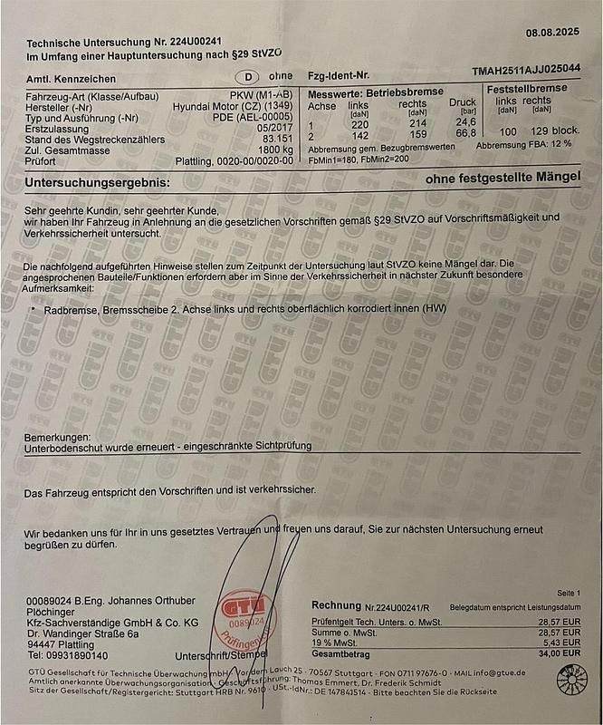 Gebraucht Hyundai i30 120 PS (88 kW) 2017 Schwarz Limousine