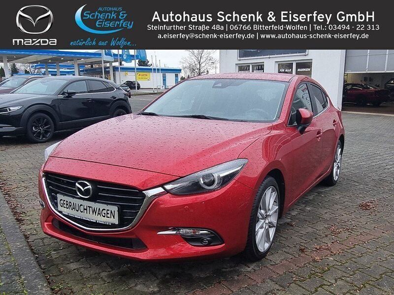 Rot Gebraucht 2017 Mazda 3 Limousine | 18.990 € (Teuer) - Bild 1/4