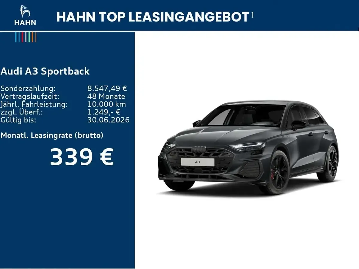 Neu Audi 200 S-Line 272 PS (200 kW) 2026 Daytonagrau perleffekt Limousine