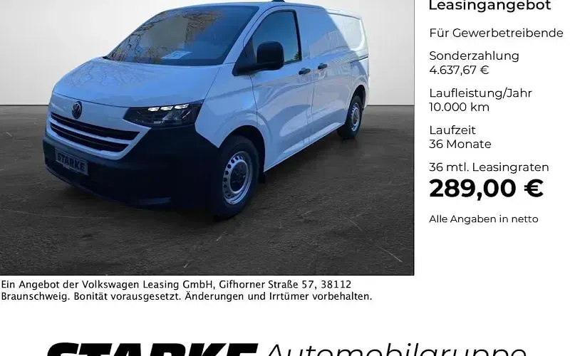 Neu VW Transporter 150 PS (110 kW) 2026 Clear white Van