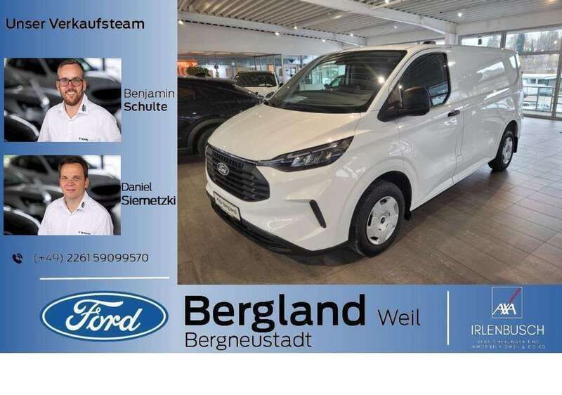 Frozen white weiß Neu 2024 Ford Transit Custom Trend Van | 34.260 € (Superpreis) - Bild 1/4