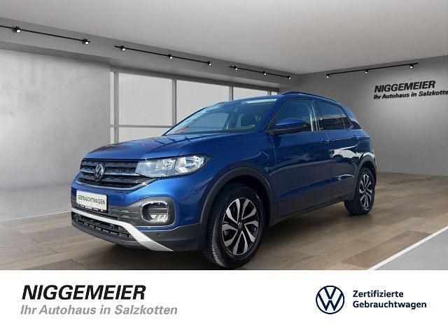 Gebraucht VW T-Cross Active 110 PS (80 kW) 2021 Reef blue metallic (metallic) SUV
