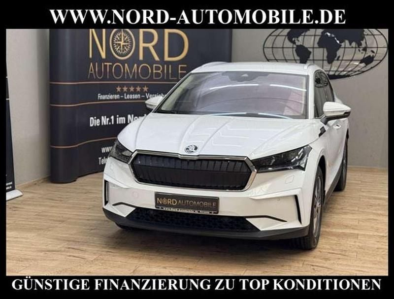 Gebraucht Skoda Enyaq iV Lounge 150 kW (204 PS) 2021 Moonweiss metallic (metallic) SUV