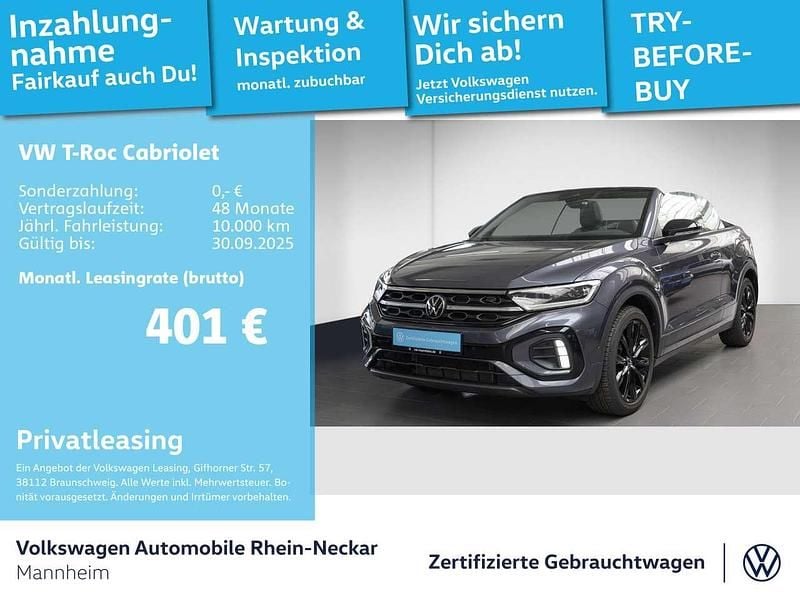 Rauchgrau metallic Gebraucht 2022 VW T-Roc Cabriolet R-line Cabrio | 27.492 € (Fairer Preis) - Bild 1/3