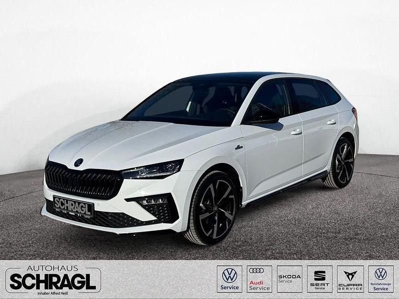 Moonweiss metallic Neu 2025 Skoda Scala Monte Carlo Kleinwagen | 28.880 € (Fairer Preis) - Bild 1/4