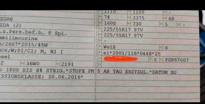 Second-hand Mazda 6 126 CP (92 kW) 2016 Alb Break