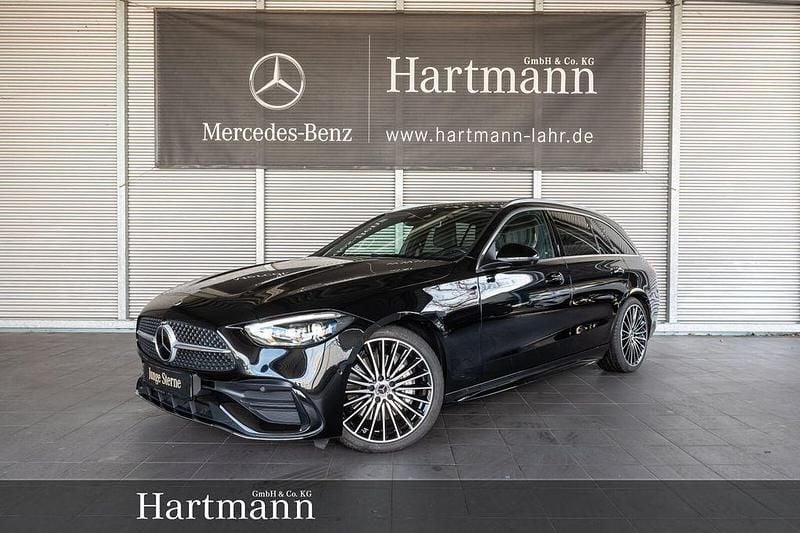 Obsidianschwarz Gebraucht 2024 Mercedes C200 AMG Kombi | 45.750 € (Teuer) - Bild 1/4