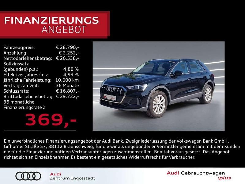 Mythosschwarz metallic Gebraucht 2022 Audi Q3 Design SUV | 28.790 € (Guter Preis) - Bild 1/3