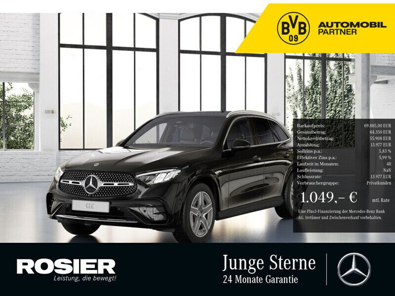 Schwarz Gebraucht 2024 Mercedes GLC400d Advanced Plus SUV | 69.885 € (Fairer Preis) - Bild 1/4
