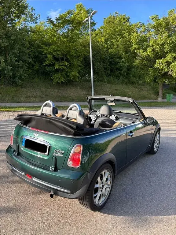Käytetty Mini Cooper Cabriolet 116 HP (85 kW) 2007 Vihreä Avoauto