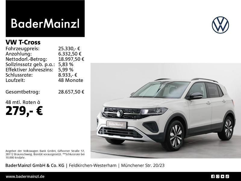 Grau Gebraucht 2025 VW T-Cross Goal SUV | 25.330 € (Fairer Preis) - Bild 1/3