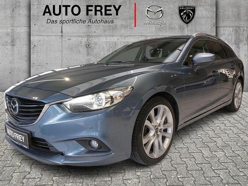 Gebraucht Mazda 6 Sports-Line 175 PS (128 kW) 2014 Saphirblau metallic Kombi