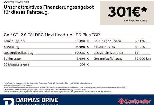 Gebraucht VW Golf GTI 265 PS (194 kW) 2024 Silbern Limousine