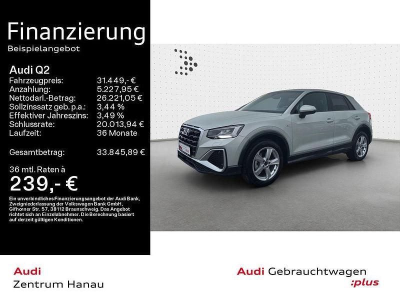 Tausilber metallic Gebraucht 2024 Audi Q2 S-Line SUV | 31.449 € (Etwas zu teuer) - Bild 1/4
