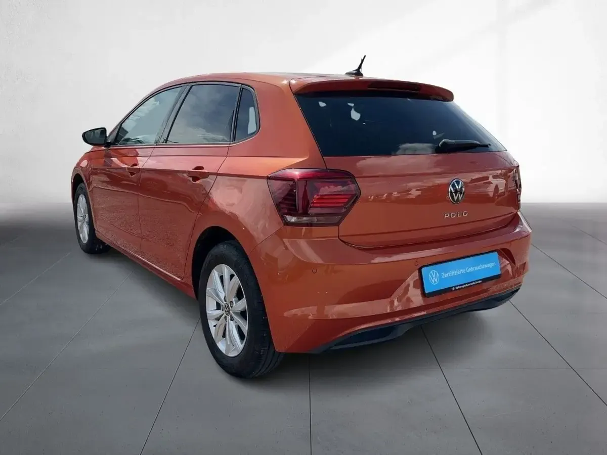 Gebraucht VW Polo Highline 95 PS (69 kW) 2021 Orange Kleinwagen