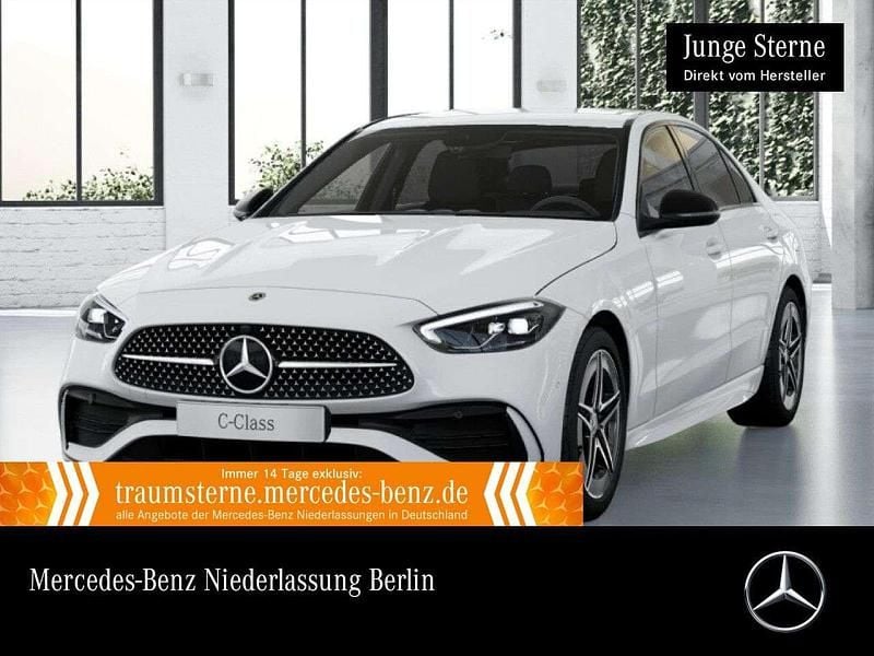 Weiß Gebraucht 2024 Mercedes C300e Advanced Plus Limousine | 38.990 € (Superpreis) - Bild 1/3
