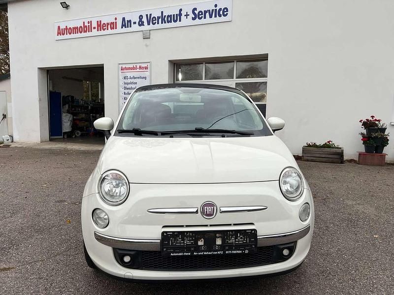 Gebraucht Fiat 500 Lounge 69 PS (50 kW) 2012 Bianco bianco/ bossa nova Cabrio