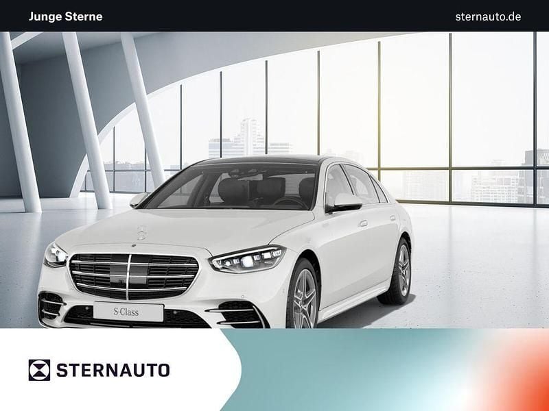 Diamantweiß metallic bright Gebraucht 2022 Mercedes S450 AMG line Limousine | 95.980 € - Bild 1/4