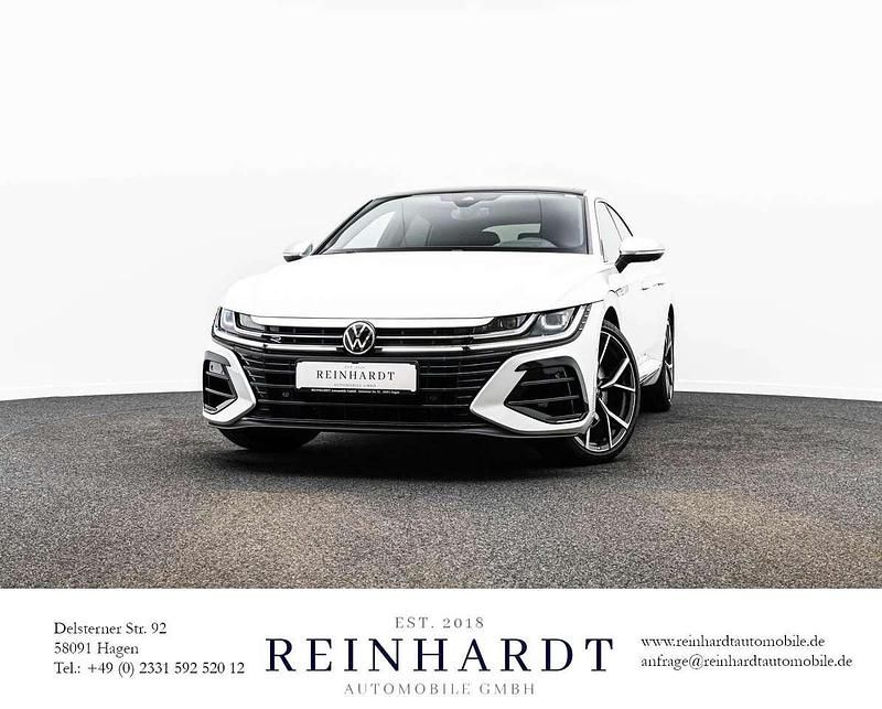 Oryxweiß perlmutteffekt Gebraucht 2023 VW Arteon R Limousine | 42.590 € - Bild 1/3