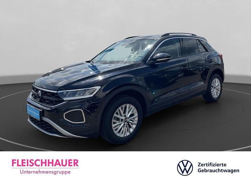 Schwarz Gebraucht 2024 VW T-Roc Life SUV | 22.980 € (Guter Preis) - Bild 1/4