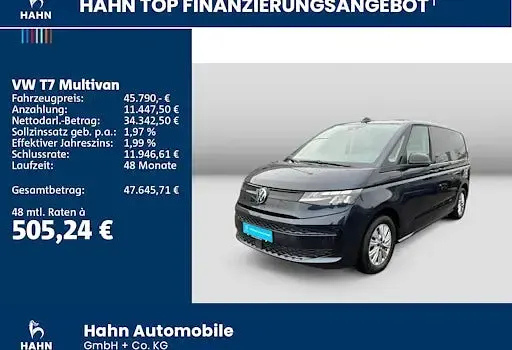 Usata VW Multivan Basis 150 CV (110 kW) 2024 Blu Monovolume