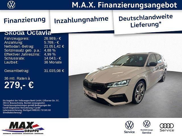 Weiß Gebraucht 2022 Skoda Octavia RS Kombi | 26.669 € (Fairer Preis) - Bild 1/4