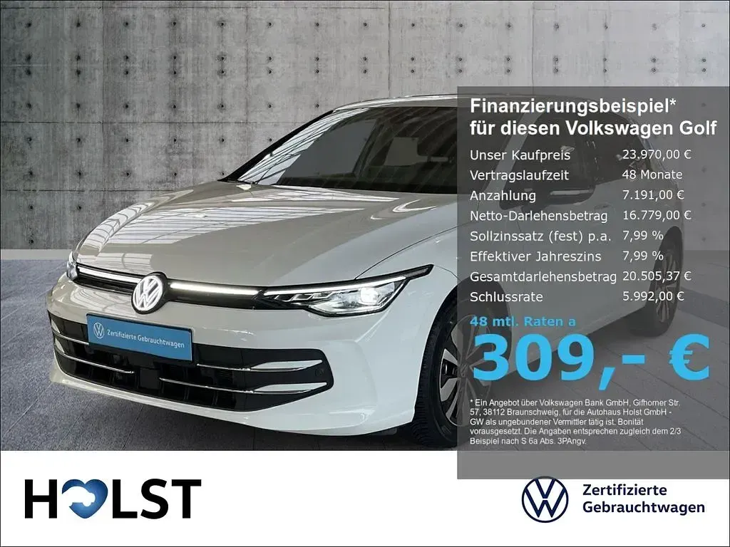 Gebraucht VW Golf VIII Goal 116 PS (85 kW) 2025 Limousine