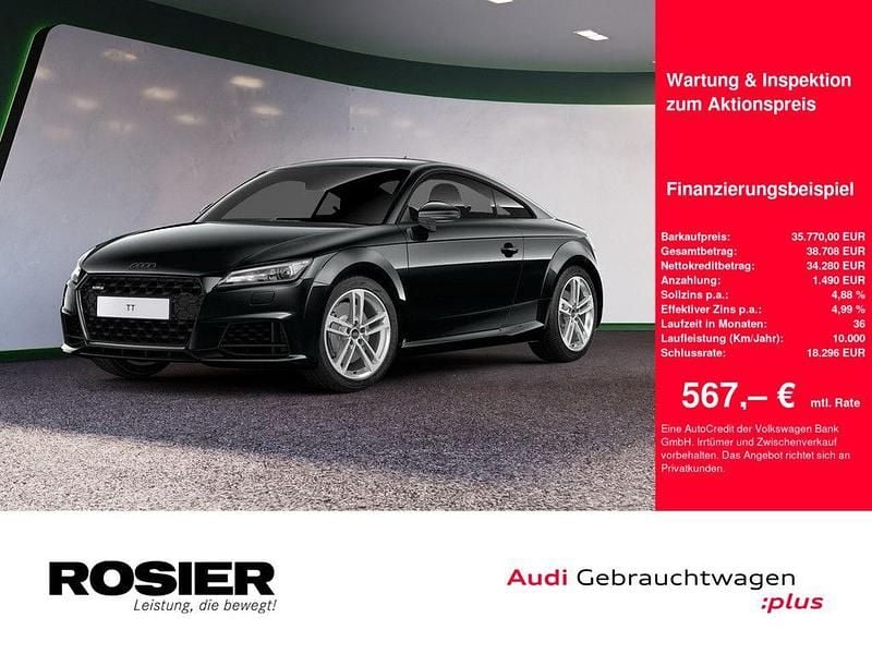 Schwarz / mythosschwarz Gebraucht 2022 Audi TT Sport Coupé | 35.770 € (Superpreis) - Bild 1/4