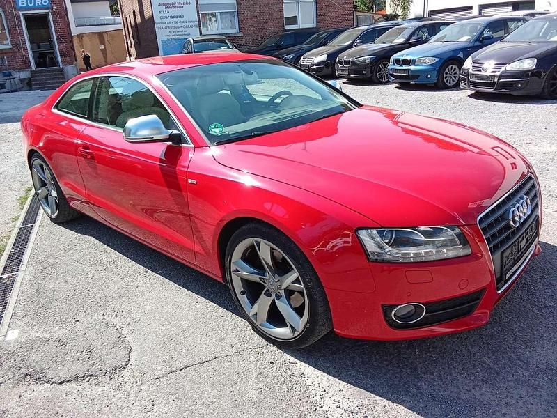 Sonderlackierung brilliantrot Gebraucht 2008 Audi A5 Coupé | 7.900 € (Fairer Preis) - Bild 1/4