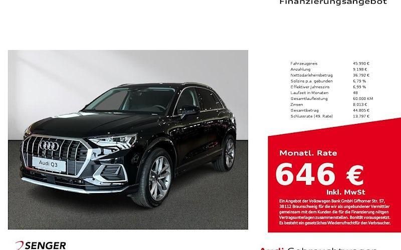 Mythosschwarz Gebraucht 2025 Audi Q3 Advanced Plus SUV | 45.990 € (Teuer) - Bild 1/4
