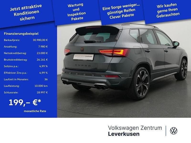 Gebraucht Cupra Ateca 300 PS (220 kW) 2023 Schwarz / dark camouflage (metallic) SUV