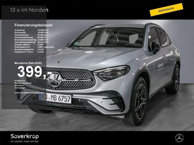 Schwarz Gebraucht 2024 Mercedes GLC200 AMG SUV | 55.450 € (Fairer Preis) - Bild 1/4