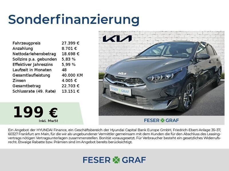Pentametal grau Neu 2025 Kia Ceed 4 Limousine | 27.399 € (Guter Preis) - Bild 1/4