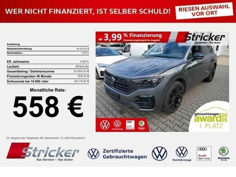 Siliziumgrau metallic (metallic) Gebraucht 2022 VW Touareg Style SUV | 46.949 € (Superpreis) - Bild 1/3